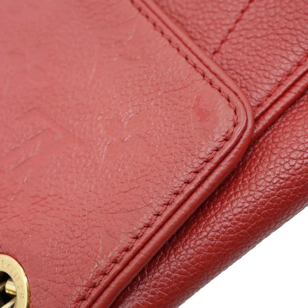 Louis Vuitton Saint Germain PM Monogram Empreinte Leather Shoulder Bag Red - Picture 13 of 16